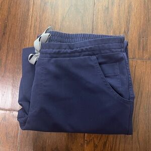 Figs navy blue yola scrub pants size s/p